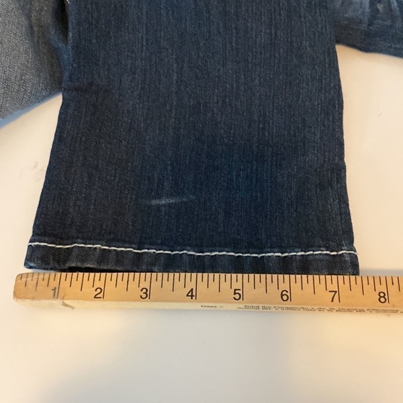 Maurices boot cut jeans size 3/4 regular white stitching - Picture 9 of 9